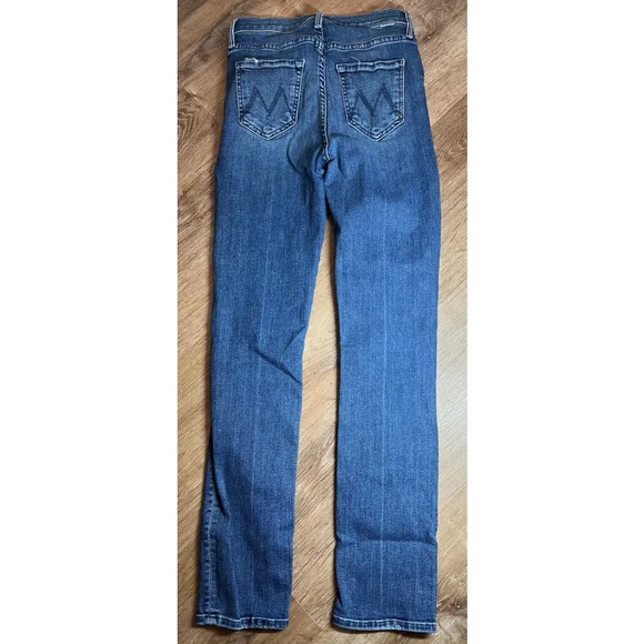 Mother Denim The Mid Rise Dazzler Hoover Ankle Fray Jeans Getalongs Size 24 - Picture 2 of 10